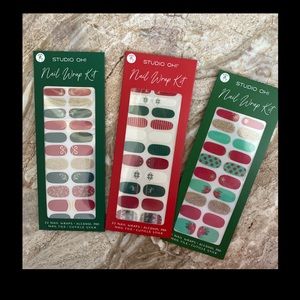 Studio OH! Holiday Nail Wrap Kits- Set of 3